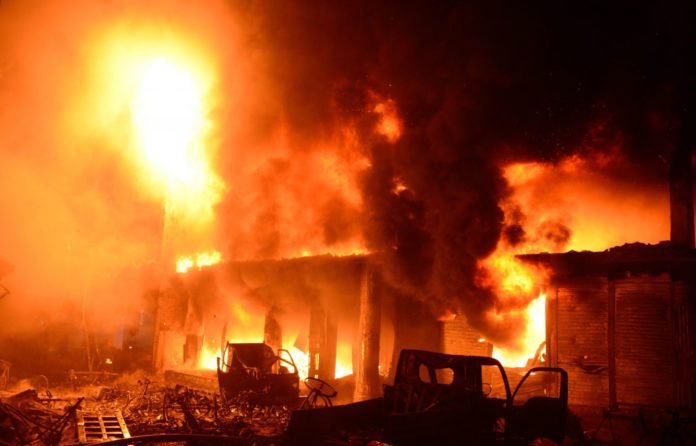 Marché central de Kaolack, un violent incendie s’est déclaré