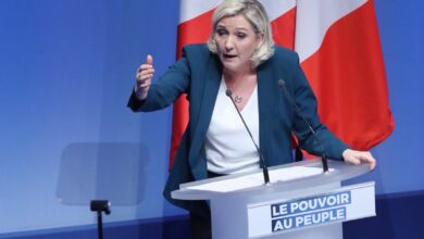 La réaction de Marine le Pen