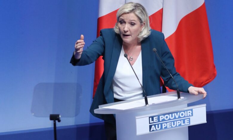 La réaction de Marine le Pen