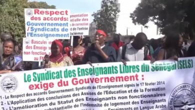 greve des enseignants au senegal